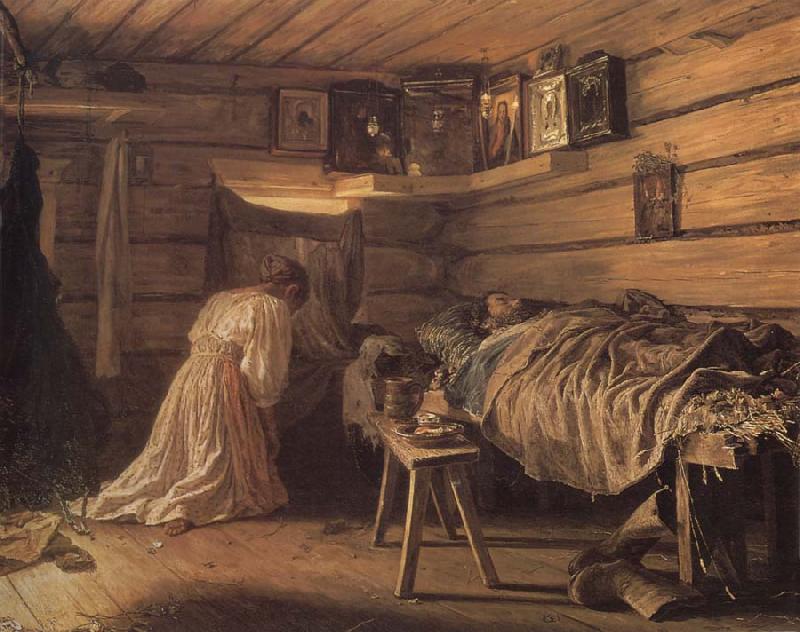 Vassily Maximov The Sick Husband oil painting picture
